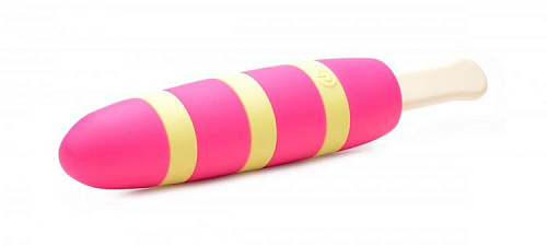 Ярко-розовый вибростимулятор-эскимо XR Brands 10X Popsicle Vibrator AG177-Magenta (21,6 см)