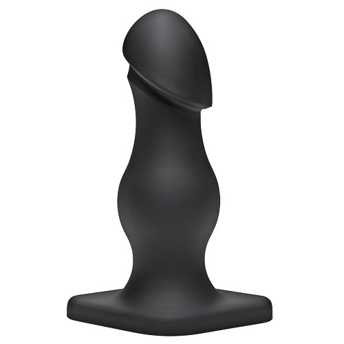Чёрная анальная пробка Doc Johnson TitanMen The Rumpy 3200-11-BX (16,5 см)