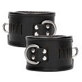 Чёрные поножи Shots Media BV Restraint Ankle Cuff With Padlock PAI018BLK