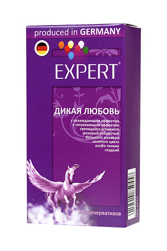 Презервативы с точками и ребрами Expert «Дикая любовь» №12 (3 шт)