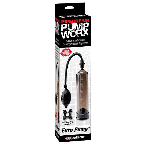 Чёрная мужская помпа Pipedream Euro Pump PD3259-23
