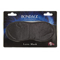 Чёрная маска на глаза Lola toys BONDAGE 1030-01lola