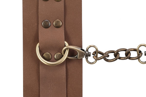 Коричневые кожаные наручи Rebelts Maya 7745-02rebelts
