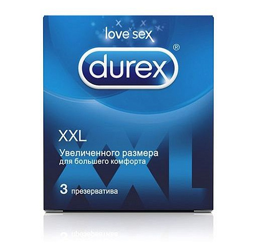 Презервативы увеличенного размера Durex XXL №3 (3 шт)