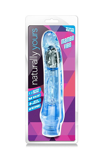 Голубой вибратор-реалистик Blush Novelties Mambo Vibe BL-12012 (22,8 см)