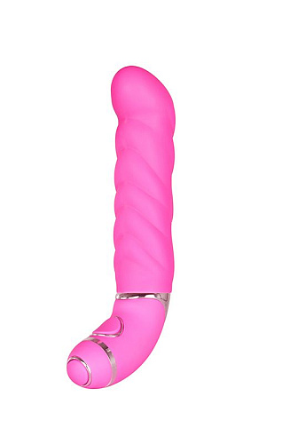 Розовый силиконовый вибростимулятор точки G Dream Toys PURRFECT SILICONE 6INCH 10FUNCTIONS 20954 (15 см)