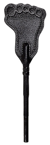 Чёрная насадка с шлепком-ступнёй для системы Sportsheets Top Crop SS70603