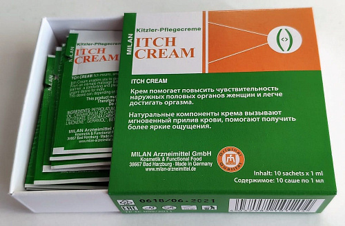 Набор из 10 пробников возбуждающего крема для женщин Itch Cream Milan Arzneimittel GmbH 12P
