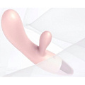 Хай-тек вибромассажёр-носорог для G-стимуляции с клиторальным отростком нежно-розового цвета ImToy Rhino (20,5 см)