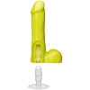Жёлтый фаллоимитатор Doc Johnson Icon 6 Slim Dong with Balls 0501-04-BX (16,5 см)