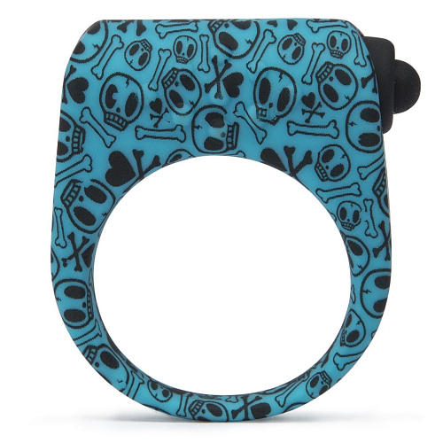 Бирюзовое эрекционное виброкольцо на пенис Tokidoki SILICONE LOVE RING E27709