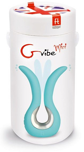 Вибромассажёр с ушками цвета мяты Fun Toys Gvibe Mini FT10288