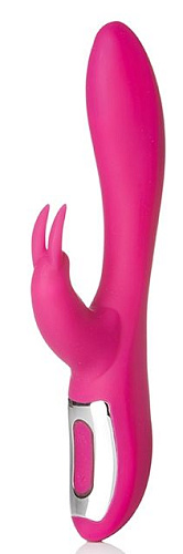 Розовый силиконовый вибратор со стимулятором клитора NU Sensuelle GISELLE RABBIT 340128 (22,1 см)