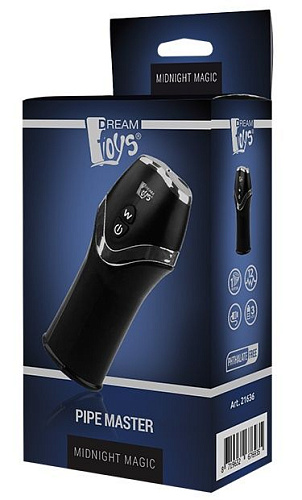 Чёрный вибратор для головки пениса Dream Toys MAGIC PIPE MASTER 21636
