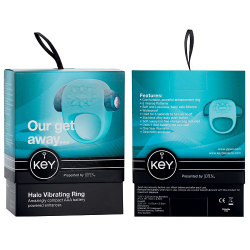 Бирюзовая вибро-насадка Jopen HALO JO-8030-05-3