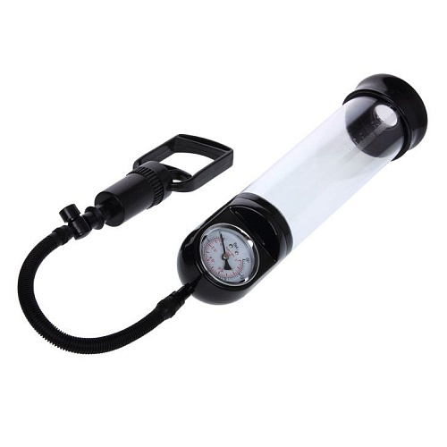 Прозрачная аакуумная помпа с манометром Baile Stallion BM-010088