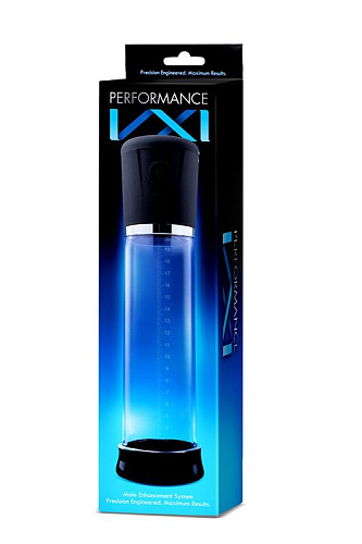 Прозрачная автоматическая вакуумная помпа с уплотнителем Blush Novelties Performance VX1 Male Enhancement Pump System BL-01091