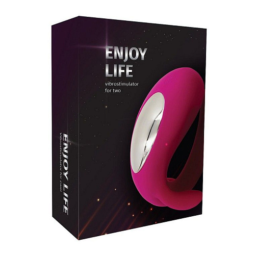 Розовый вибростимулятор для двоих RestArt Enjoy Life RA-308