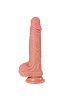 Телесный фаллоимитатор-реалистик с мошонкой Real Dual Layer RDS10023 (20 см)