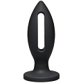 Чёрная анальная пробка Doc Johnson Kink Wet Works Lube Luge Premium Silicone Plug 5 2401-03-BX (12,7 см)