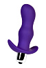 Фиолетовая изогнутая анальная вибропробка A-toys 761313 (11,2 см)