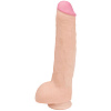Реалистик телесного цвета на присоске Doc Johnson «Джон Холмс» 0275-02-BX (30 см)
