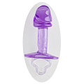 Фиолетовая анальная пробка с фаллической головкой Sextoy 2011 00138A-3 (9 см)