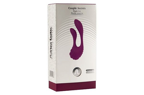 Ярко-розовый вибромассажёр с дистанционным управлением Adrien Lastic Couple Secrets 10933 (16 см)