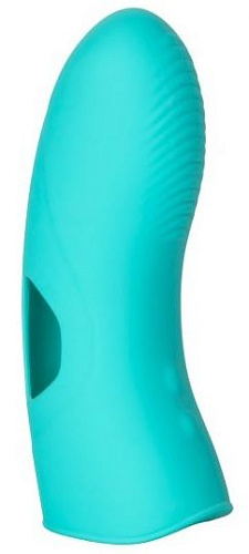 Бирюзовая вибронасадка на палец California Exotic Novelties Marvelous Tickler SE-4409-50-3 (10,25 см)