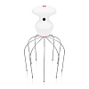 Вибромассажёр головы бело-серебристого цвета LoversPremium Head Relax Vibra Massager Deluxe E22059
