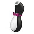 Чёрно-белый вакуум-волновой бесконтактный стимулятор клитора Satisfyer Pro Penguin Next Generation J2018-8N-P