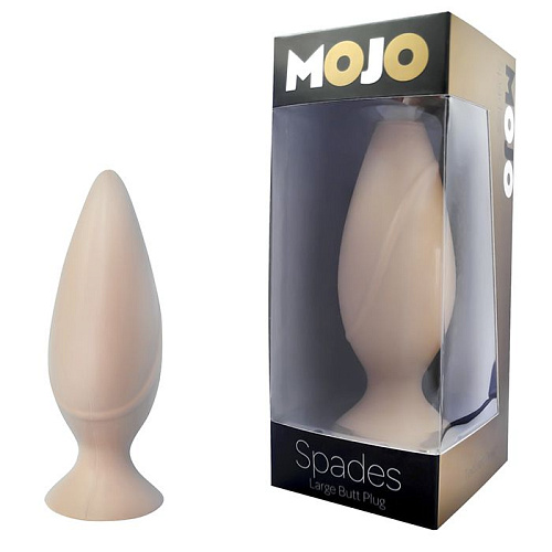 Анальная пробка телесного цвета на присоске Seven Creations MOJO SPADES LARGE F0024Y4MPGAC (12 см)