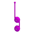 Лиловые вагинальные шарики Baile Kegel Tighten Up III BI-014493-2