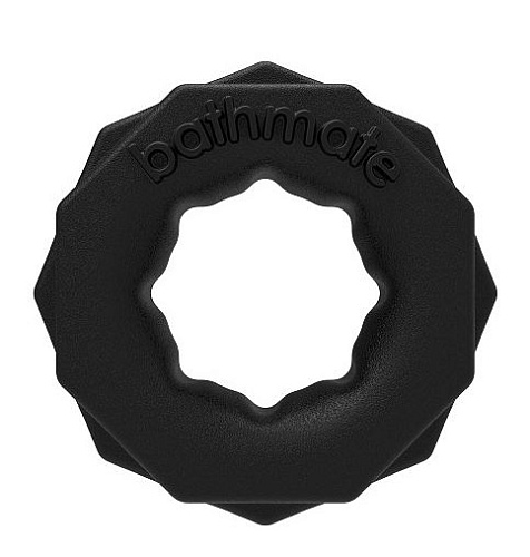 Чёрное эрекционное кольцо Bathmate Spartan BM-CR-SP