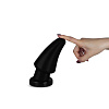Чёрная анальная пробка Lovetoy King-Sized Anal Shocker LV2241 (19 см)