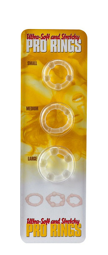 Набор из 3-х эрекционных колец различного диаметра Gopaldas 05-251MCL BCD GP