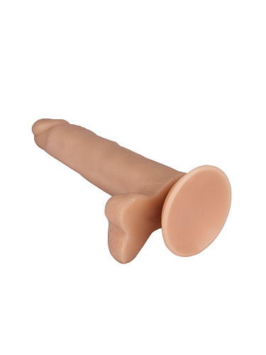 Реалистичный фаллоимитатор телесного цвета с мошонкой Сумерки богов №6 101-06 BX DD (16,5 см)