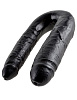Чёрный двусторонний фаллоимитатор Pipedream U-Shaped Large Double Trouble PD5515-23 (44,4 см)