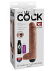 Кофейный фаллоимитатор с эффектом эякуляции Pipedream King Cock 10 Squirting Cock PD5604-22 (25,4 см)