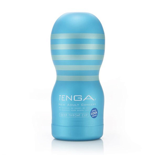 Мастурбатор голубого цвета Tenga COOL TENGA Original Vacuum CUP TOC-101C