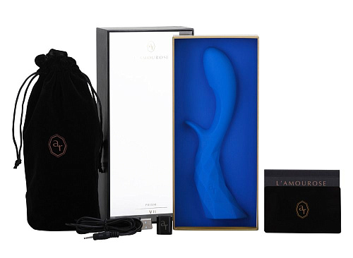 Синий хай-тек вибратор L Amourose PRISM VII Azure Blue (20,1 см)