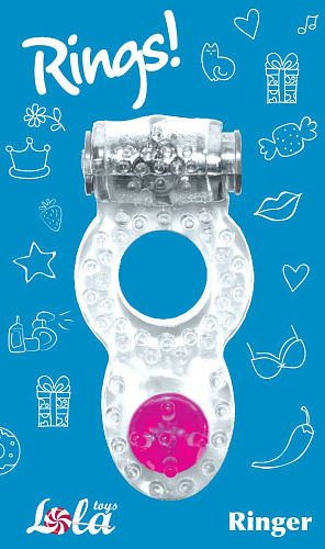 Прозрачное эрекционное кольцо Lola toys Rings Ringer 0114-70Lola