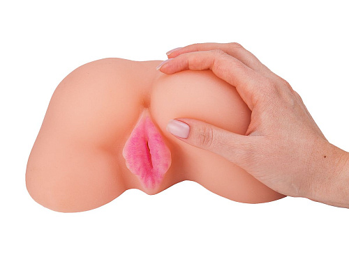 Телесный реалистичный мастурбатор в виде пышной попки из киберкожи LOVETOY (А-Полимер) 657301