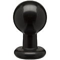 Круглая чёрная анальная пробка Doc Johnson Classic Round Butt Plugs Large 0244-59-CD (12,1 см)