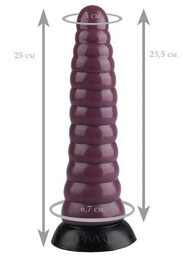 Коричневая коническая анальная втулка Сумерки богов 1016-40 BX DD (25 см)