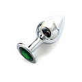 Анальная пробка с изумрудным кристаллом Anal Jewelry Plug BUTT PLUG Large SL-07 (9,5 см)