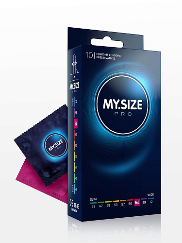 Прозрачные презервативы R S GmbH MY.SIZE №10 (10 шт, размер 64)