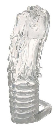 Закрытая прозрачная насадка в форме дракона с креплением-колечком Bior toys EE-10101 (14 см)