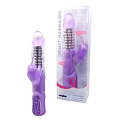 Вибратор фиолетового цвета с клиторальным стимулятором Seven Creations 50901