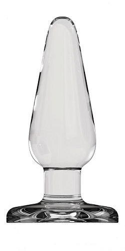 Гладкий прозрачный анальный стимулятор Shots Media BV Bottom Line Model 1 BTM002GLS (13 см)